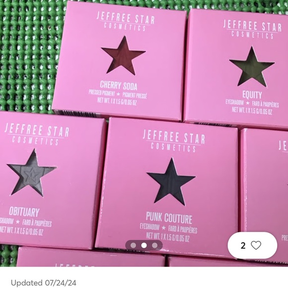 COPY - Jeffree star cosmetics eyeshadow singles….have a metal backing 5 left - Picture 2 of 2